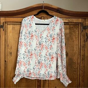 Flowy floral top, womens size large